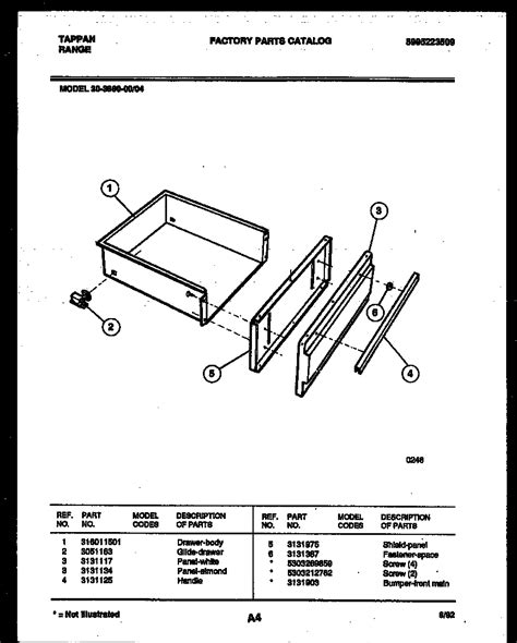 hon file cabinet parts list